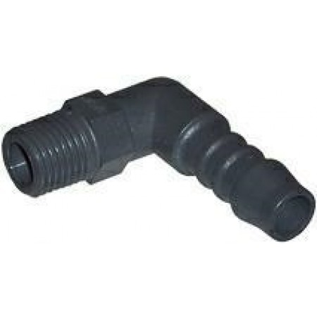 RACCORDO A GOMITO 1/4'' d. 10 MM.-13302
