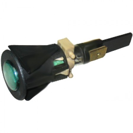 LAMPADA SPIA VERDE 230V. / GREEN SIGNAL LAMP 230V - 13903