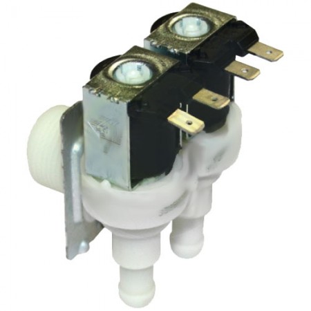 ELETTROVALVOLA ACQUA 1E 2U Ø10 90° CON RIDUTTORI - 2428