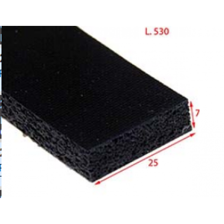 2.002.378- GUARNIZIONE PROFILO CONTROBARRA DIM.25X7X530MM MINIPACK MOD. MV52 FM350217