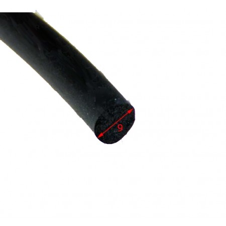 GUARNIZIONE MOUSSE NERA Ø EST 9 VEND.AL METRO- 2.002.379