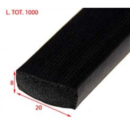 2.002.384-GUARNIZIONE NERA CONTROBARRA 21X7 L.1000