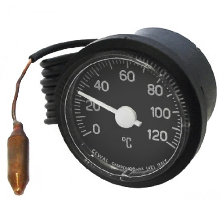 TERMOMETRO Ø 37 CASSA RESINA 0÷120°C. CM.100 - 3203