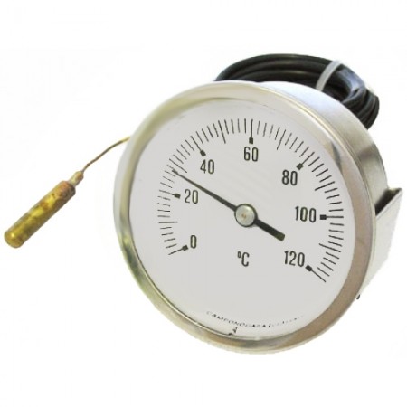 TELETERMOMETRO BIANCO ø 60 mm 0-120°C - 3207