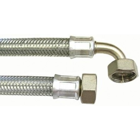 TUBO CARICO CM.200 ATT.3/4 F.x 3/4 FC. INOX -3317