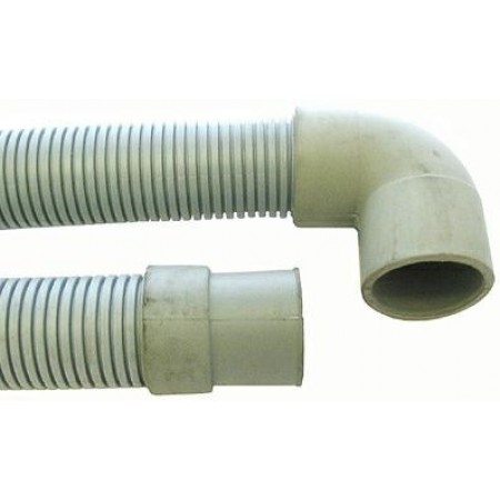 TUBO SCARICO CM.150 d. 24/28 MM. C/CURVA -3355