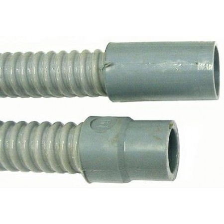 TUBO SCARICO CM.150 d. 20/24 MM. PLASTIFICATO -3362