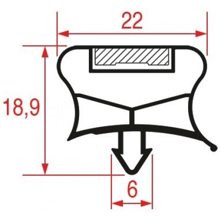 GUARNIZIONE MAGNETICA 600x473 mm - 3286057