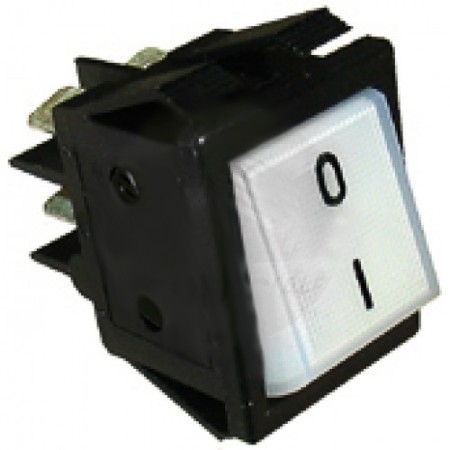 INTERRUTTORE BIPOLARE BIANCO 30x22 MM. 0-I - 3846