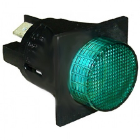 INTERRUTTORE BIPOLARE VERDE Ø24 MM - 3848