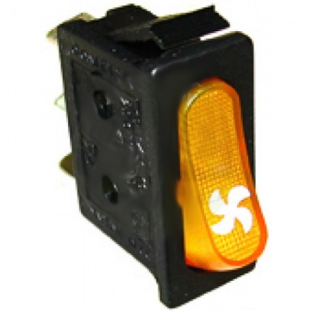 INTERRUTTORE UNIPOLARE ARANCIO 30x12 MM - 3853