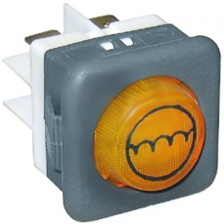 LAMPADA SPIA MACCHINA PRONTA GIALLA 230V - 3912