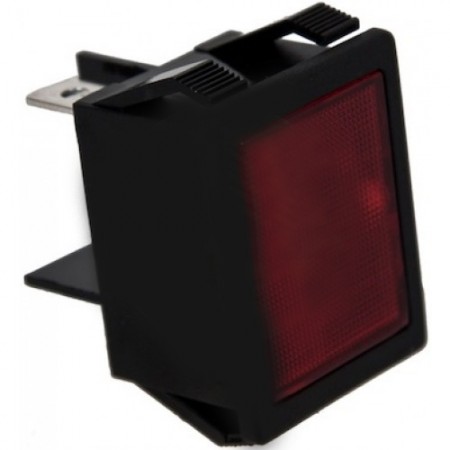 LAMPADA SPIA ROSSA 30x22 MM - 3933