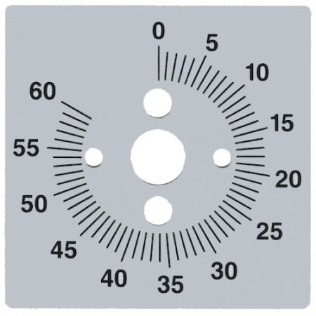 TARGA SERIGRAFATA 60 MINUTI - 4038