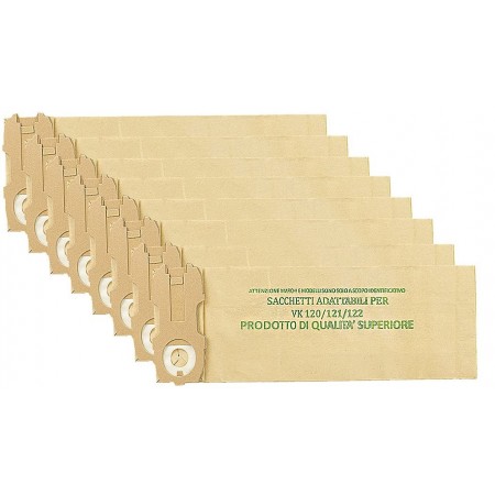 8 SACCHI CARTA ADATTABILI VK120 - VK121 - VK122 TF02920103