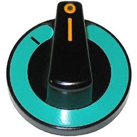 MANOPOLA NERA-VERDE ø 75 mm - 7831