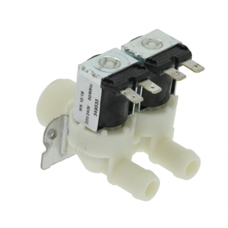 ELETTROVALVOLA ACQUA 1E 2U Ø14 180° / SOLENOID VALVE 1I 2O Ø14 180° - 2413