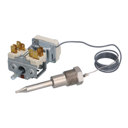 TERMOSTATO CON COMMUTATORE 105/185°C. CAP.900 MM. - 6342