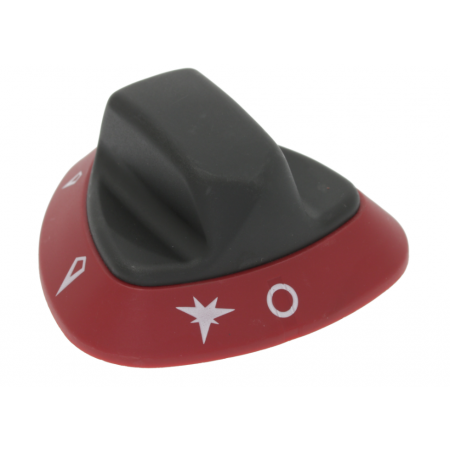 MANOPOLA NERA-ROSSA SERIGRAFATA - 7810