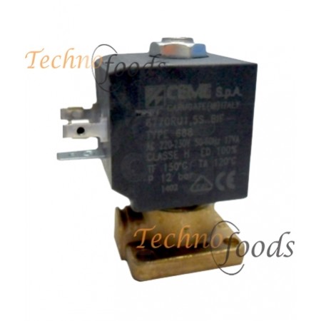 ELETTROVALVOLA CEME 2 VIE A BASETTA 220-230V/ 50-60Hz 9W DN1,5 VITON® - 8F60551