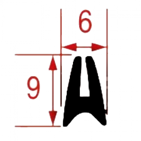 GUARNIZIONE VETRO PORTA - 4869