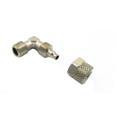 POSIZIONE 38 - FR070 - RACCORDO  PER TUBO TEFLON A CALZAMENTO RAPILO 90° 1 / 8 ad L