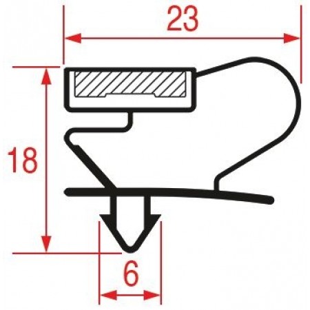 GUARNIZIONE MAGNETICA 660 x 1510 MM. - 3186624
