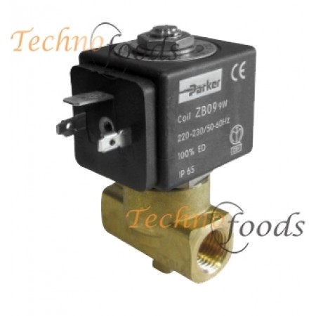 ELETTROVALVOLA PARKER 2 VIE 1/4 1/4 DN2,5MM 220/230V 50/60HZ 9W - 8F139