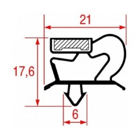 GUARNIZIONE MAGNETICA 470 x 590 MM - 8121