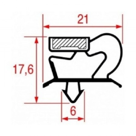 GUARNIZIONE MAGNETICA 385 x 600MM. - 4795