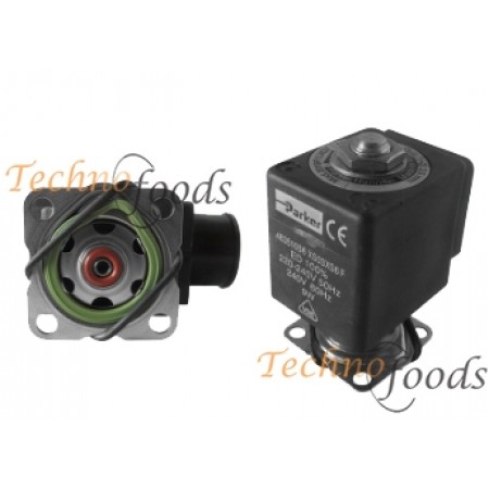 ELETTROVALVOLA PARKER LIQUIPURE 2 VIE INOX 220/240V 50/60Hz Dn 2,5, ATTACCO CONICO - 8F67422
