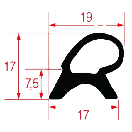 GUARNIZIONE PORTA FORNO 640x720 MM - 4878
