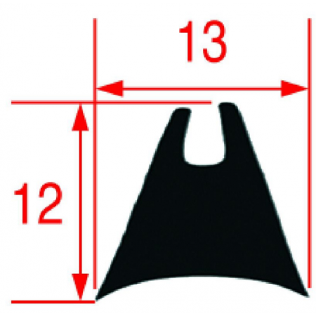 GUARNIZIONE VETRO PORTA 1405 MM - 6514
