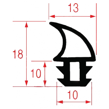 GUARNIZIONE PORTA 2160 MM - 6552