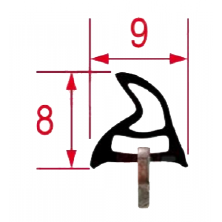 GUARNIZIONE PORTA 360x230 MM - 6553