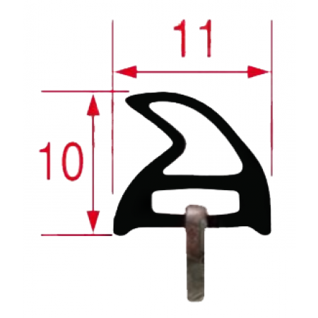 GUARNIZIONE PORTA 595x340 MM - 6555