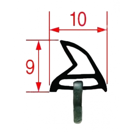 GUARNIZIONE PORTA 600x305 MM - 6540