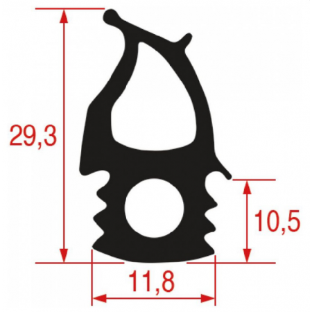 GUARNIZIONE PORTA FORNO 500X485 MM - 16505
