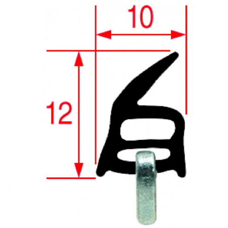 GUARNIZIONE PORTA FORNO 560x305 MM - 6523