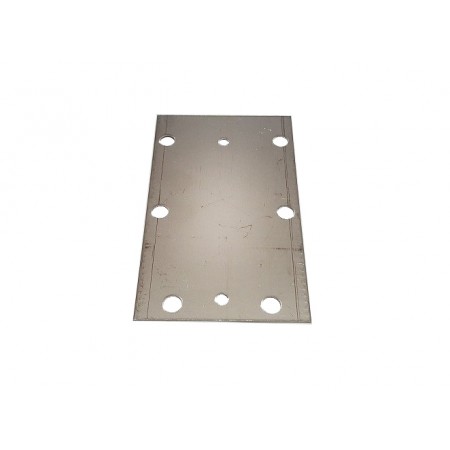 POSIZIONE 44 - FR074 - PIASTRINO 100X60 INOX   