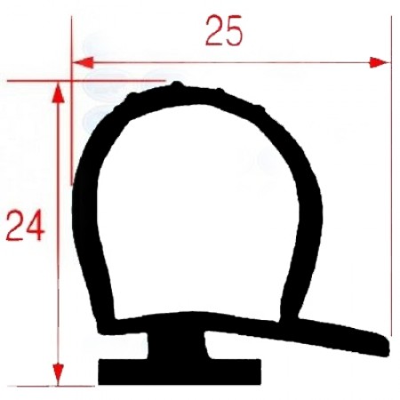 GUARNIZIONE CELLA 25X24MM - VENDITA AL METRO - 164