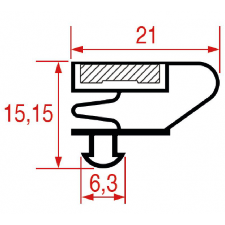 GUARNIZIONE MAGNETICA 689x1565 mm - IS24
