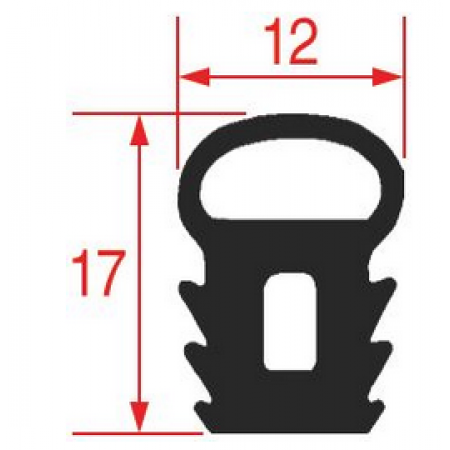 GUARNIZIONE PORTA 1170 MM - 6541