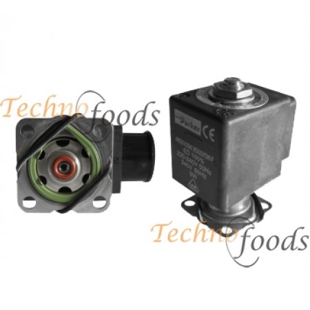 ELETTROVALVOLA PARKER LIQUIPURE 2 VIE INOX 220/240V 50/60Hz Dn 1,5, ATTACCO CONICO - 8F6742