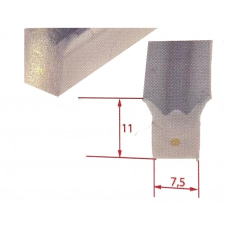 GUARNIZIONE SILICONE BIANCA DIM. 7.8X8 + LABBRO VEND.AL METRO MARCA BESSER VACUUM- 2.002.377