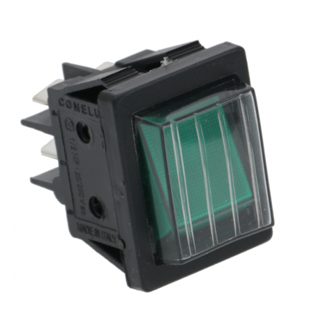 PULSANTE BIPOLARE VERDE 30x22 MM - 3893