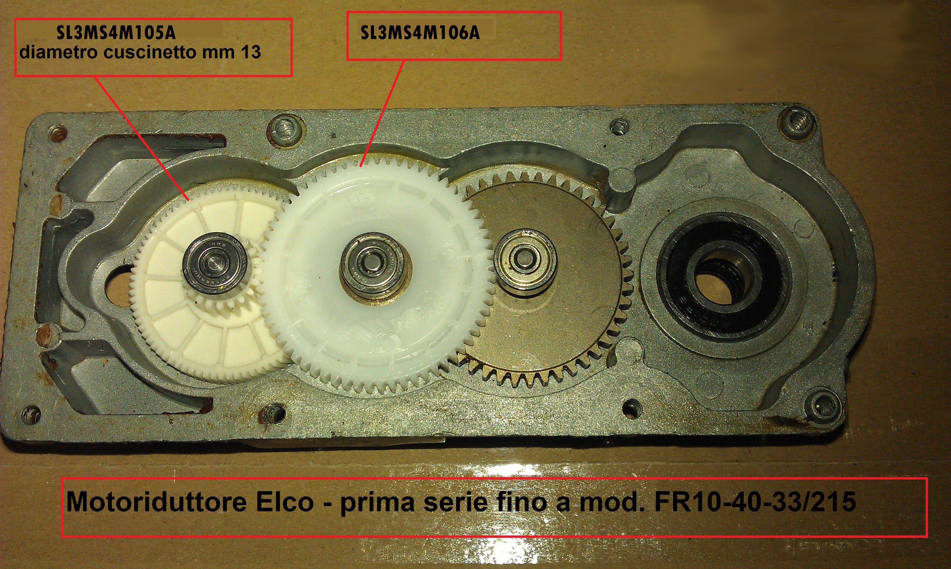 Motoriduttore Elco - prima serie fino a mod. FR10-40-33/215