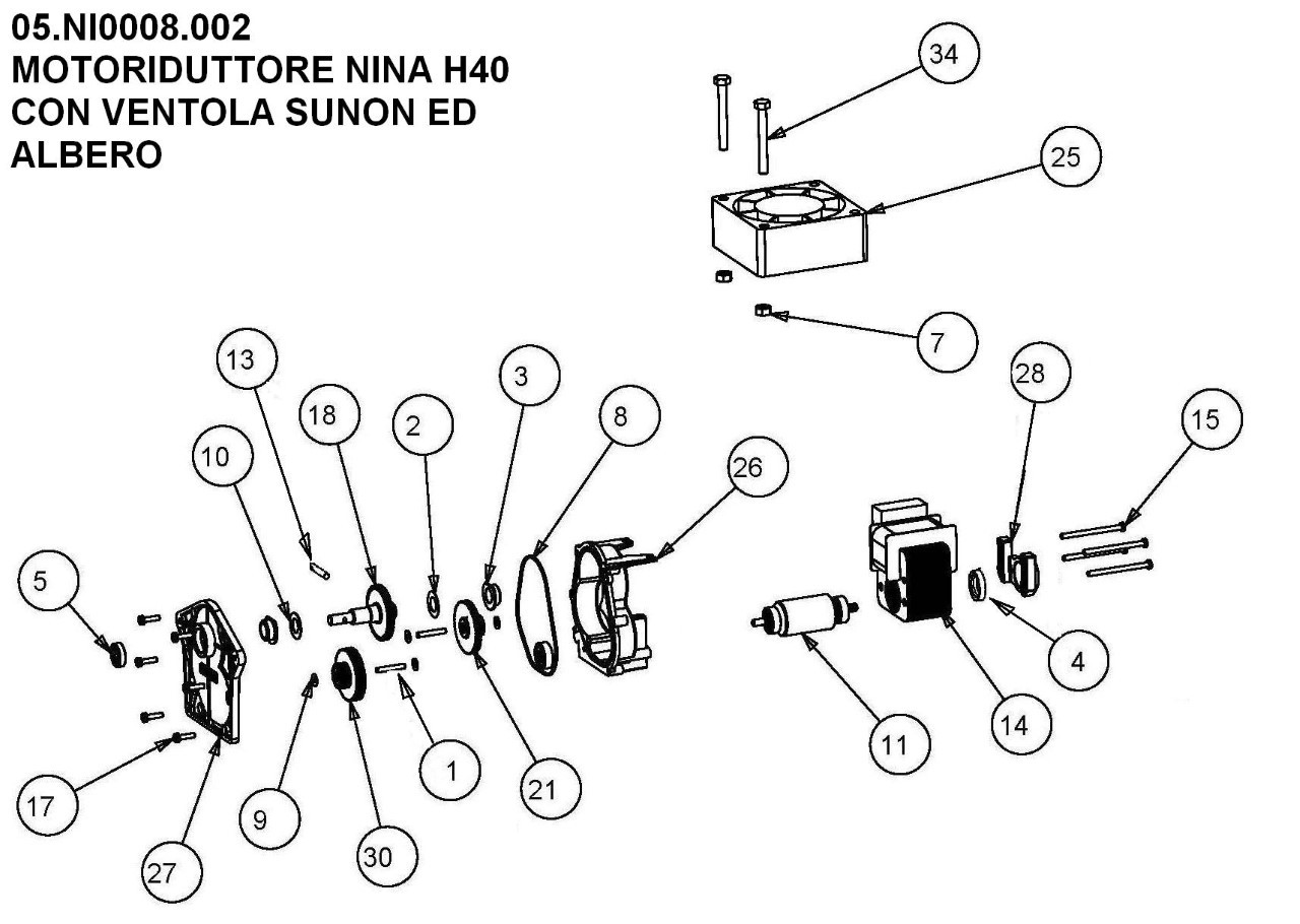 Motoriduttore Nina H40 