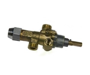 RUBINETTO PEL 21-SV CON PILOTA T.C.8X1 / GAS VALVE PEL 21-S WITH THERMOCOUPLE FITTING M8X1 - 1202