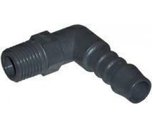 RACCORDO A GOMITO 1/4'' d. 10 MM.-13302